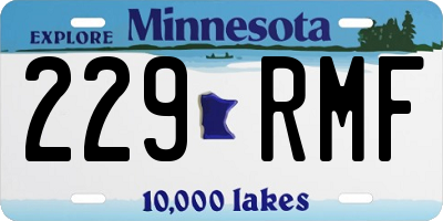 MN license plate 229RMF