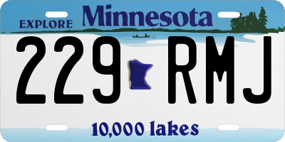 MN license plate 229RMJ