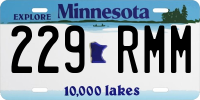 MN license plate 229RMM