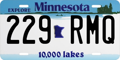 MN license plate 229RMQ