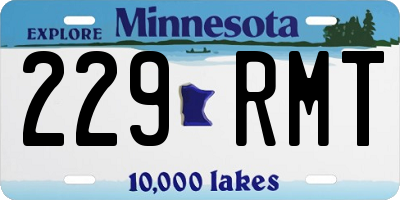 MN license plate 229RMT