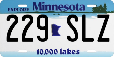 MN license plate 229SLZ