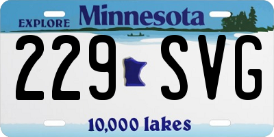 MN license plate 229SVG