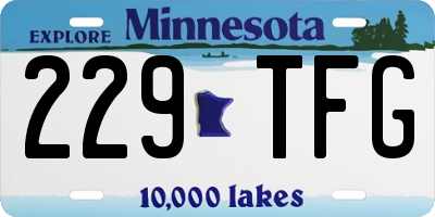 MN license plate 229TFG