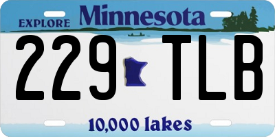 MN license plate 229TLB