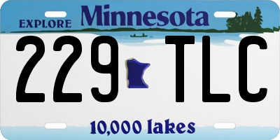 MN license plate 229TLC