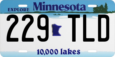 MN license plate 229TLD