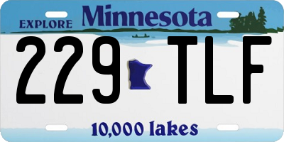 MN license plate 229TLF
