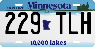 MN license plate 229TLH