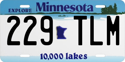 MN license plate 229TLM