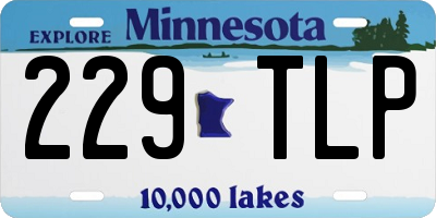 MN license plate 229TLP