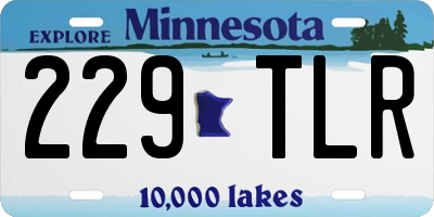 MN license plate 229TLR