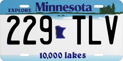 MN license plate 229TLV