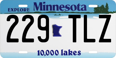 MN license plate 229TLZ
