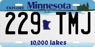 MN license plate 229TMJ