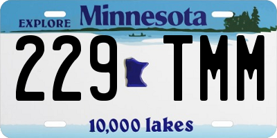 MN license plate 229TMM