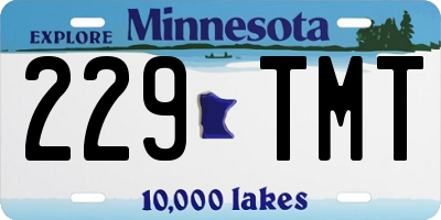 MN license plate 229TMT
