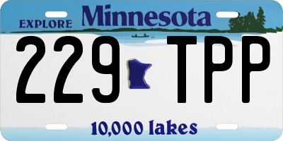 MN license plate 229TPP