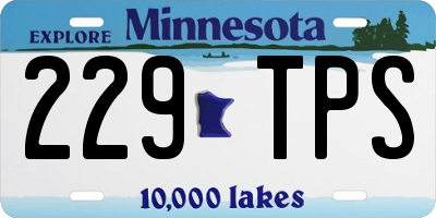 MN license plate 229TPS