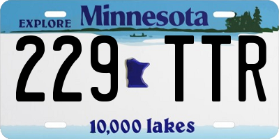 MN license plate 229TTR