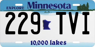 MN license plate 229TVI