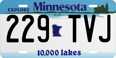 MN license plate 229TVJ