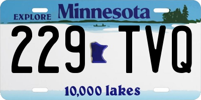 MN license plate 229TVQ