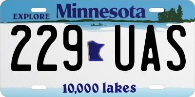 MN license plate 229UAS