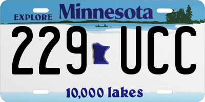 MN license plate 229UCC
