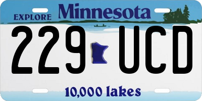 MN license plate 229UCD