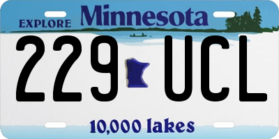 MN license plate 229UCL