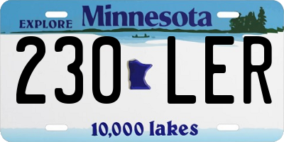 MN license plate 230LER