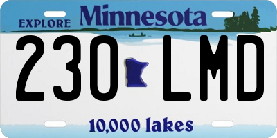 MN license plate 230LMD