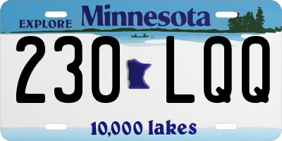 MN license plate 230LQQ