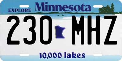 MN license plate 230MHZ