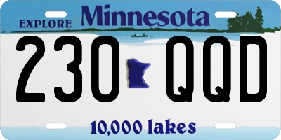 MN license plate 230QQD