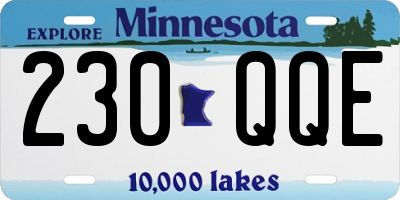 MN license plate 230QQE