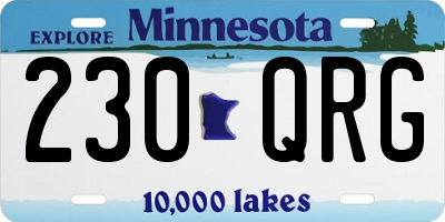 MN license plate 230QRG