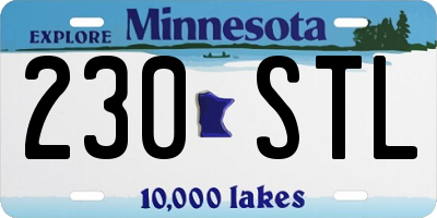 MN license plate 230STL