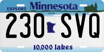 MN license plate 230SVQ