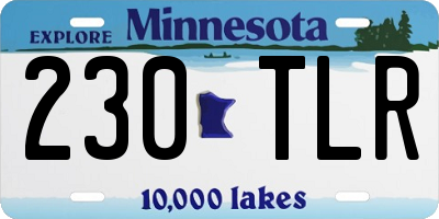 MN license plate 230TLR