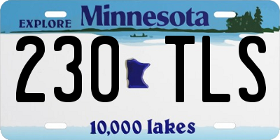 MN license plate 230TLS