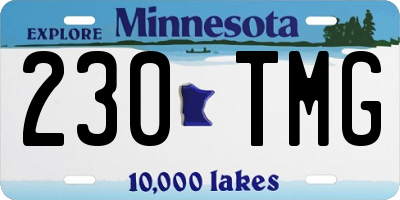 MN license plate 230TMG