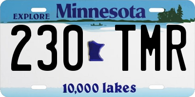 MN license plate 230TMR