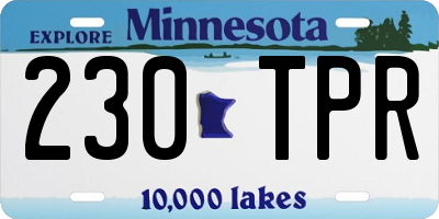 MN license plate 230TPR