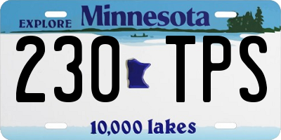 MN license plate 230TPS