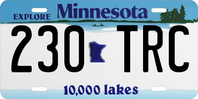 MN license plate 230TRC