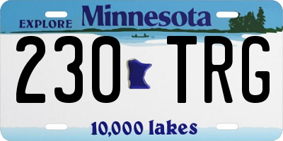 MN license plate 230TRG