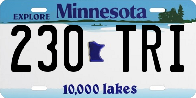 MN license plate 230TRI