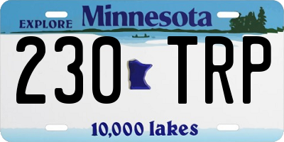 MN license plate 230TRP